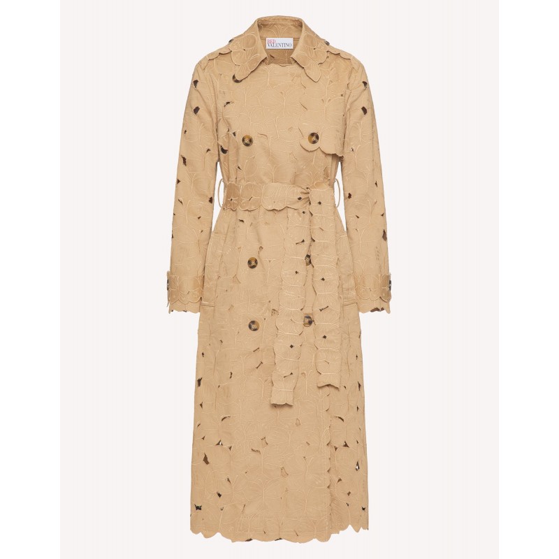 RED VALENTINO - Cut Out Butterflies Trenchcoat - Rope