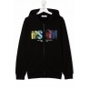 MSGM - Sweatshirt with print and hood MS028978 - Black