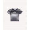 RED VALENTINO - Cotton Striped T-Shirt - Blue/Ivory