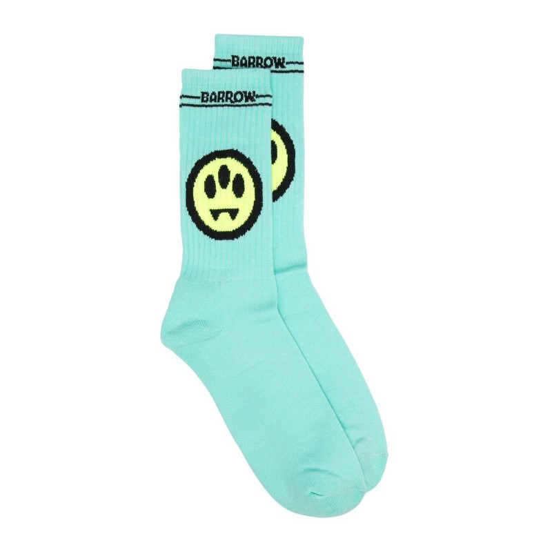 BARROW - Ribbed socks with logo - Tiffany