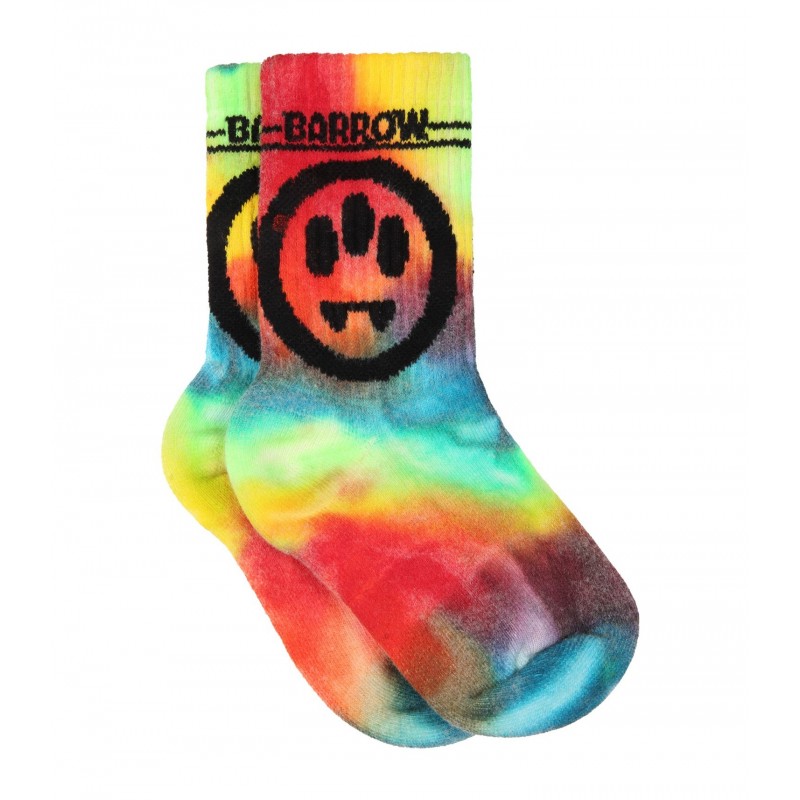 BARROW - Ribbed socks with logo - Multicolor