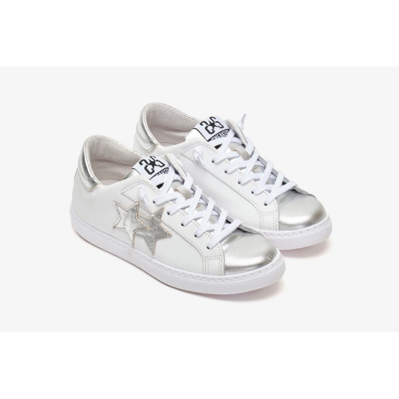 2 STAR- Sneakers 2SD3406-064-B - Bianco/Argento