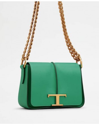 TOD'S - Borsa  a Tracolla TIMELESS in Pelle - Green