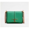 TOD'S - MICRO TIMELESS Leather Shoulder Bag - Green