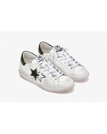 2 STAR- Sneakers 2SU3430-035-L - Bianco/Verdone