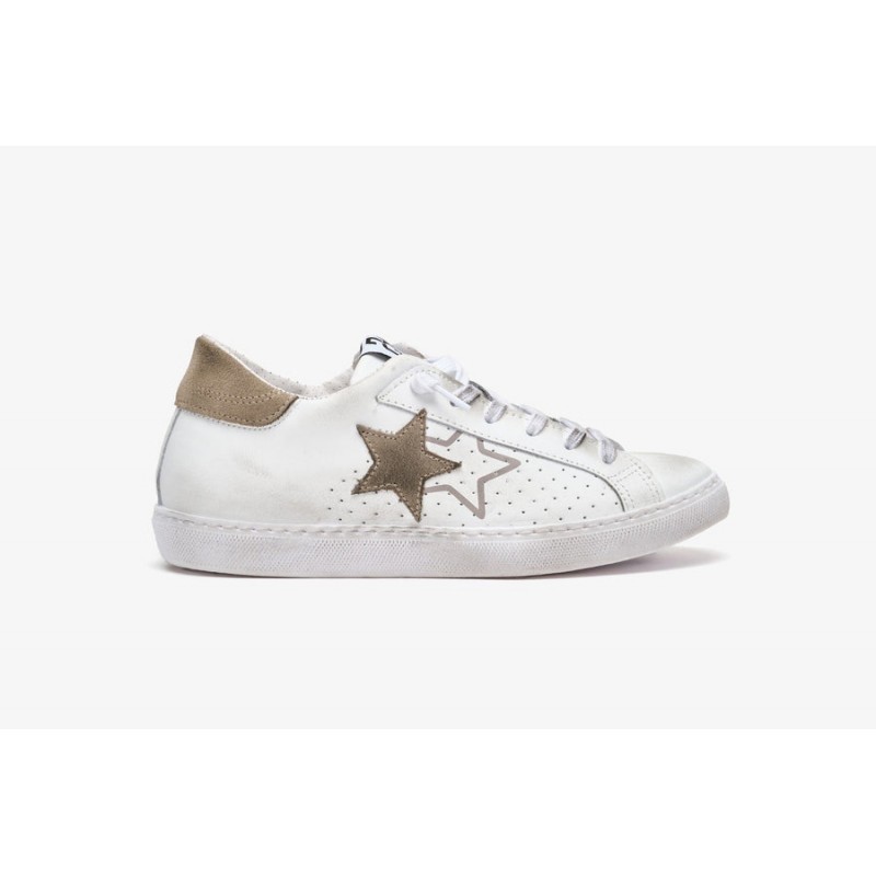 2 STAR- Sneakers 2SU3431-084-L - White/Brown