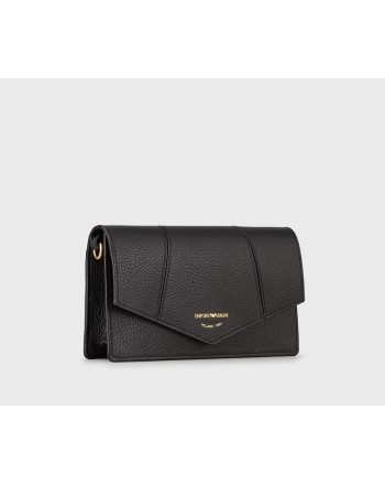 EMPORIO ARMANI - Shoulder Bag with Card Holder - Black