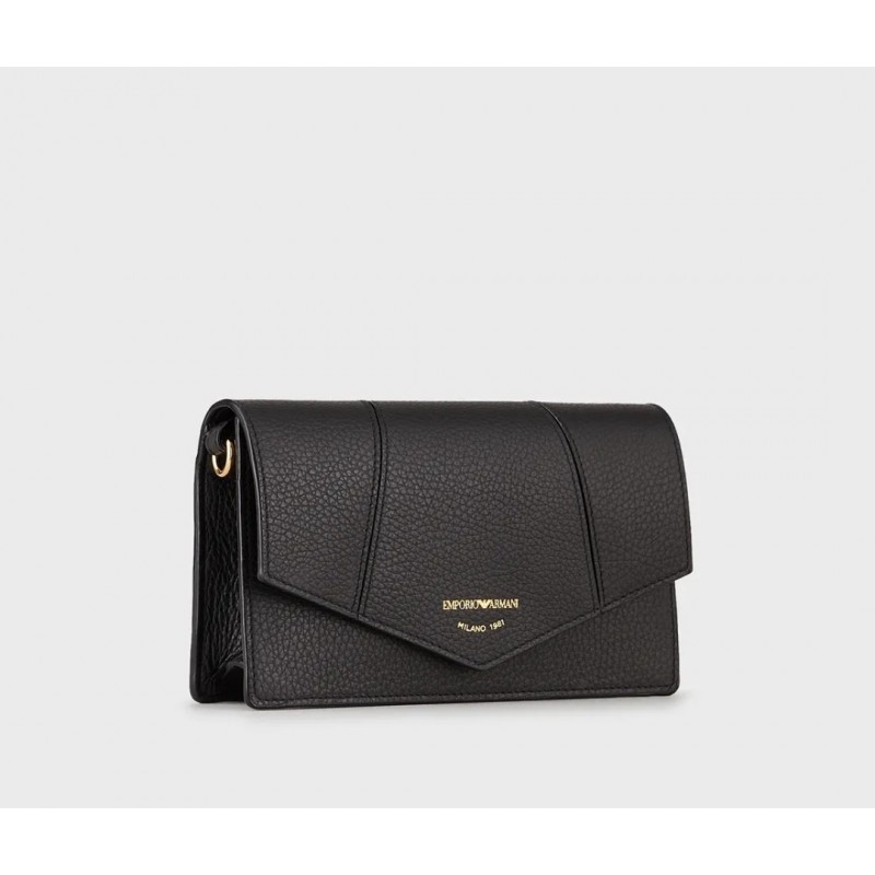 EMPORIO ARMANI - Shoulder Bag with Card Holder - Black
