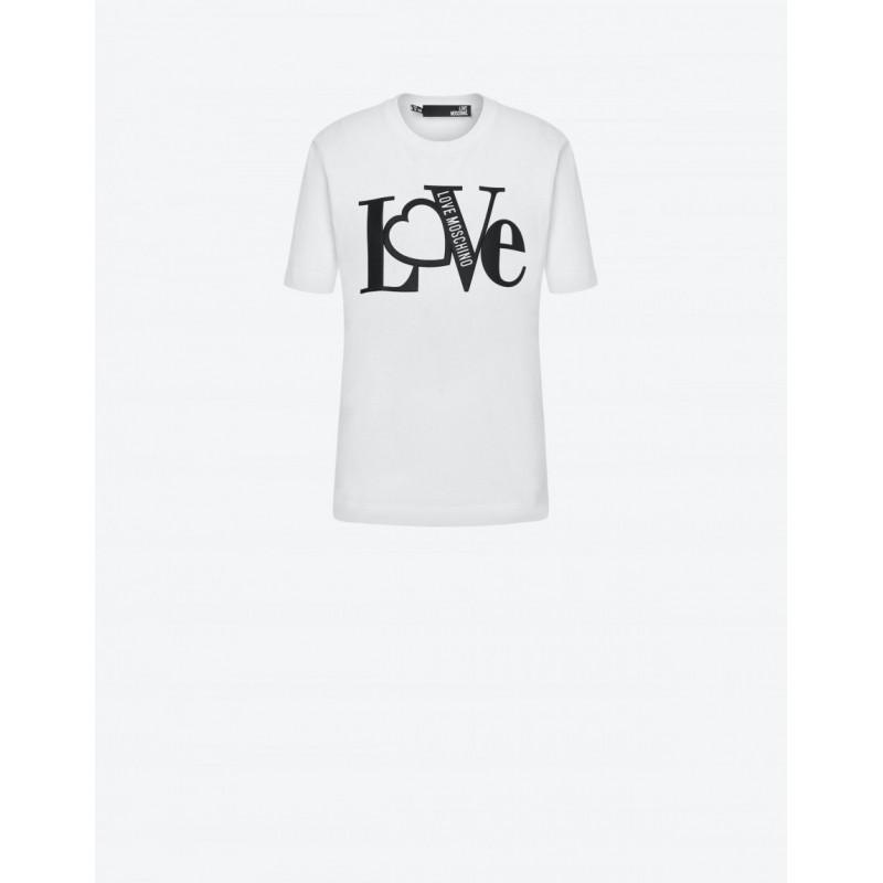 LOVE MOSCHINO - Gummy Logo T-Shirt - White