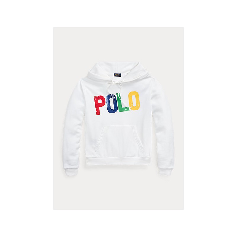POLO RALPH LAUREN - Colourful Logo Fleece - White