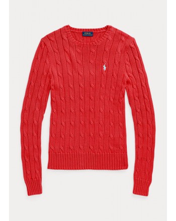 POLO RALPH LAUREN - Roundneck Beaded Knit - Starboard Red