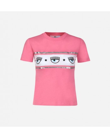 CHIARA FERRAGNI - T-Shirt MAXILOGOMANIA - Sachet Pink