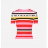 CHIARA FERRAGNI - LOGOMANIA Knit T-Shirt - Multicolor