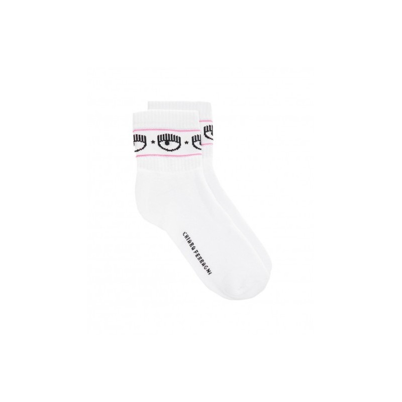 CHIARA FERRAGNI - Logo Socks - White