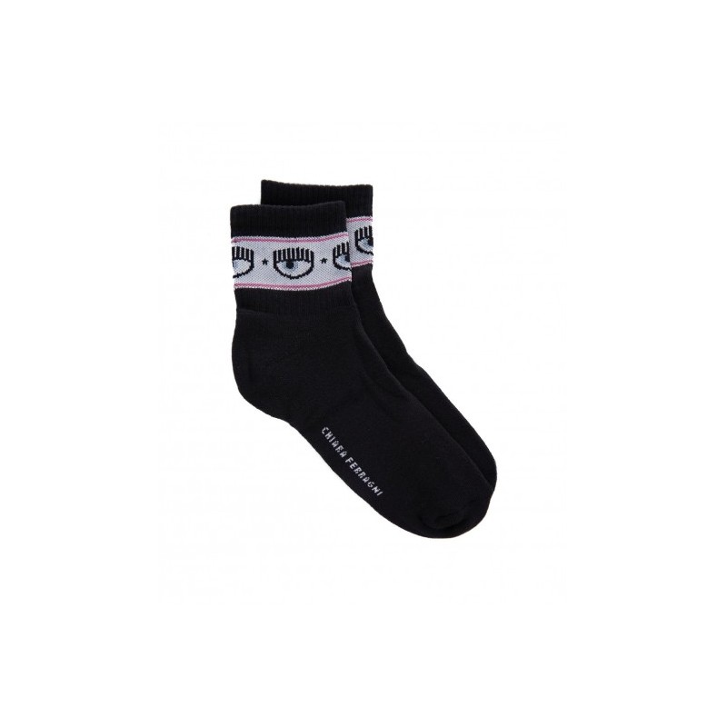 CHIARA FERRAGNI - Logo Socks - Black