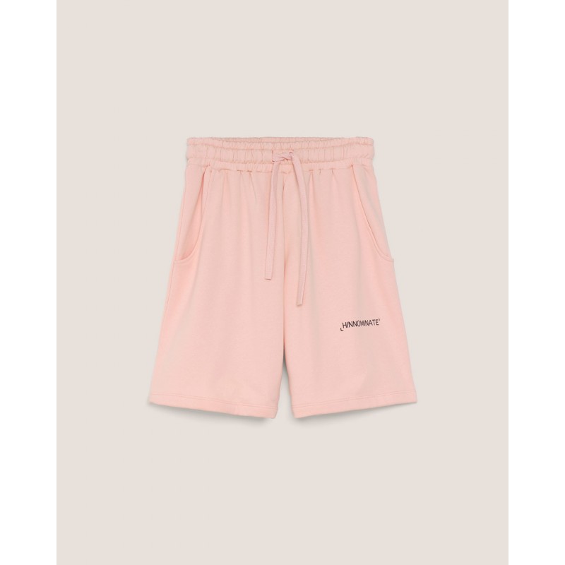HINNOMINATE - Fleece Bermuda shorts - Pink