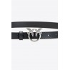 PINKO - LOVE BERRY SIMPLY Belt - Black/Silver