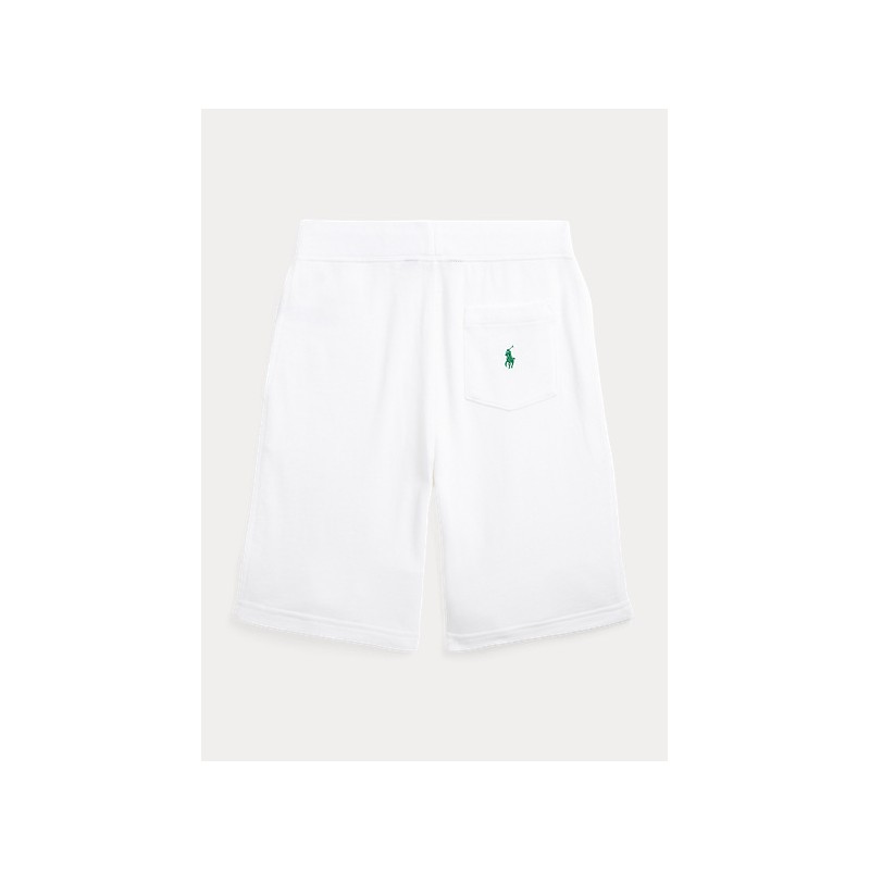 POLO RALPH LAUREN KIDS - Spa terry shorts with logo - White