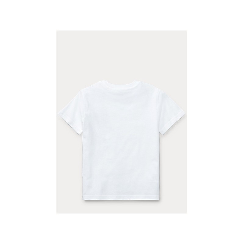 POLO RALPH LAUREN KIDS - Cotton jersey crewneck T-shirt - White