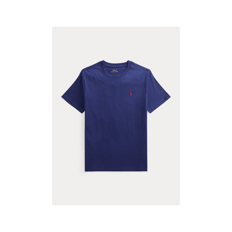 POLO RALPH LAUREN KIDS - Cotton jersey crewneck T-shirt - Pacific Royal