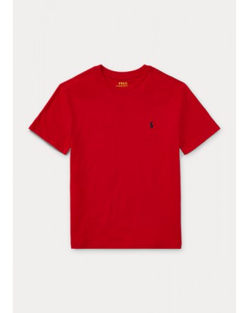 POLO RALPH LAUREN KIDS - Cotton jersey crewneck T-Shirt - Red