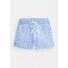 POLO RALPH LAUREN KIDS - Vichy shorts in stretch piquet - Blue / White