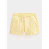 POLO RALPH LAUREN KIDS - Vichy shorts in stretch pique '- Yellow / white