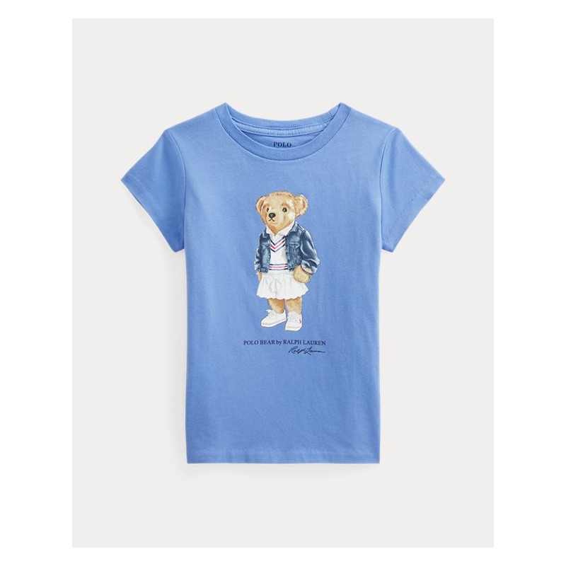 Ralph Lauren Bambino Abbigliamento Top e t-shirt T-shirt Polo Maglietta Polo Bear in jersey di cotone 