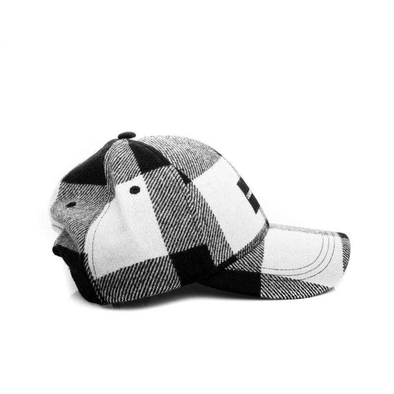 CALVIN KLEIN - Cappello con visiera in lana - Nero/Bianco