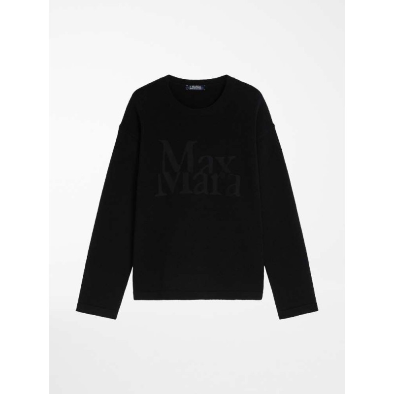 S MAX MARA - AMALFI Wool and Cashmere Knit - Black