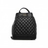 LOVE MOSCHINO - Quilted effect Backpack with front Logo - Black