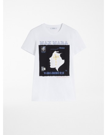 MAX MARA - T-Shirt in Cotone ZEFIR - Bianco