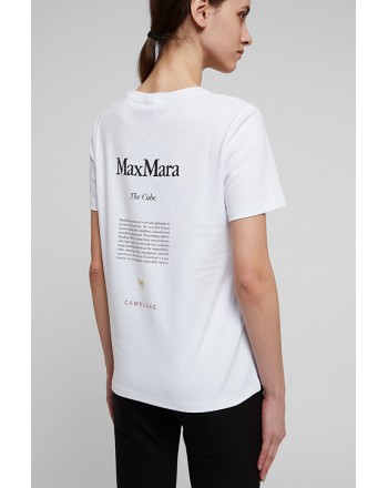 S MAX MARA - GIGA Cotton T-Shirt - White