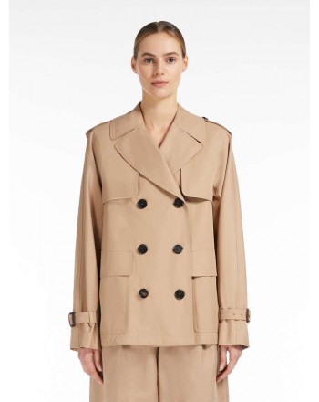 MAX MARA THE CUBE - CTRENCH Short Trenchcoat - Pale Camel