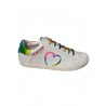 LOVE MOSCHINO - Sneakers in pelle stampa Arcobaleno - Bianco/Color