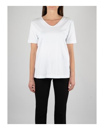 S MAX MARA - T-Shirt in Cotone CESARE - Bianco