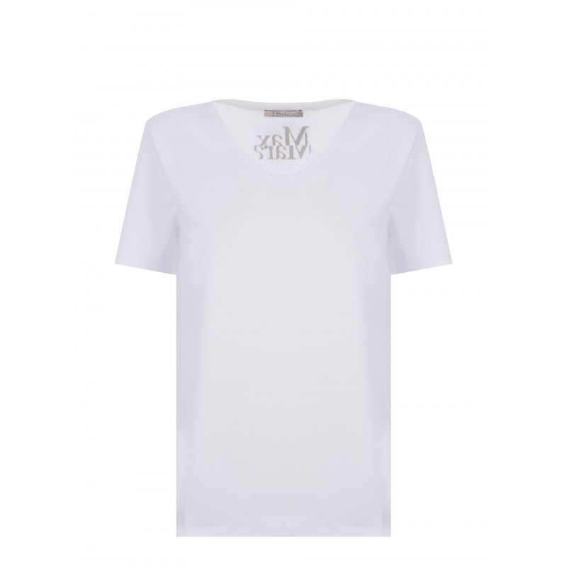 S MAX MARA - CESARE Cotton T-Shirt - White