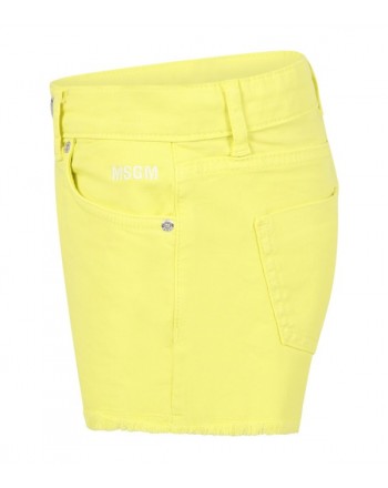 MSGM Baby -  Shorts denim - Lime