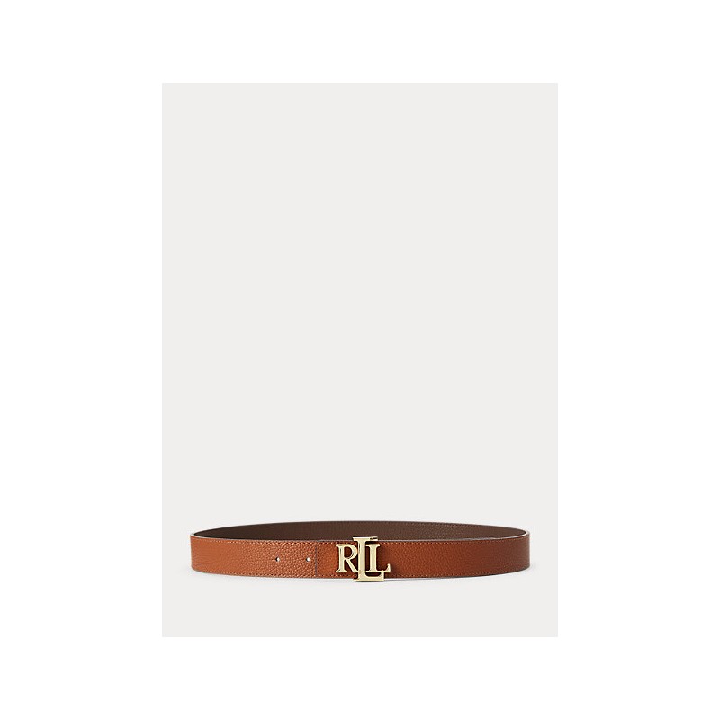 LOREN RALPH LAUREN - Reversible belt - Leather / dark brown