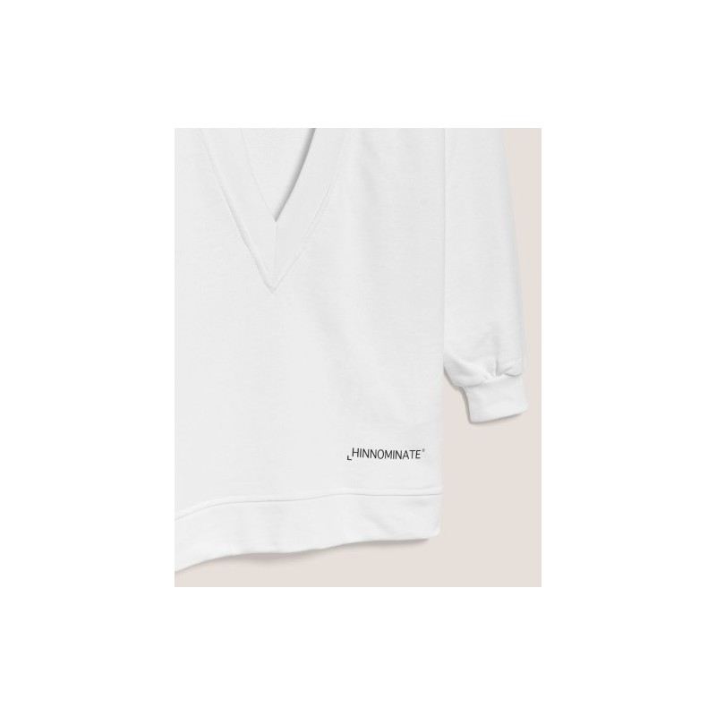 HINNOMINATE - v-neck sweatshirt - White