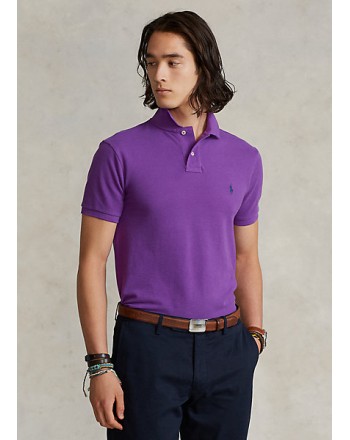 POLO RALPH LAUREN - Slim Fit Pique Polo Shirt - Paloma Purple