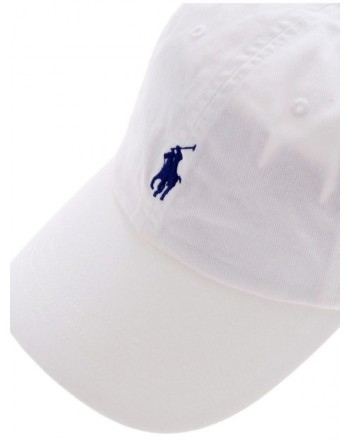 POLO RALPH LAUREN -Logo Baseball Cap - White/MarlinBlue