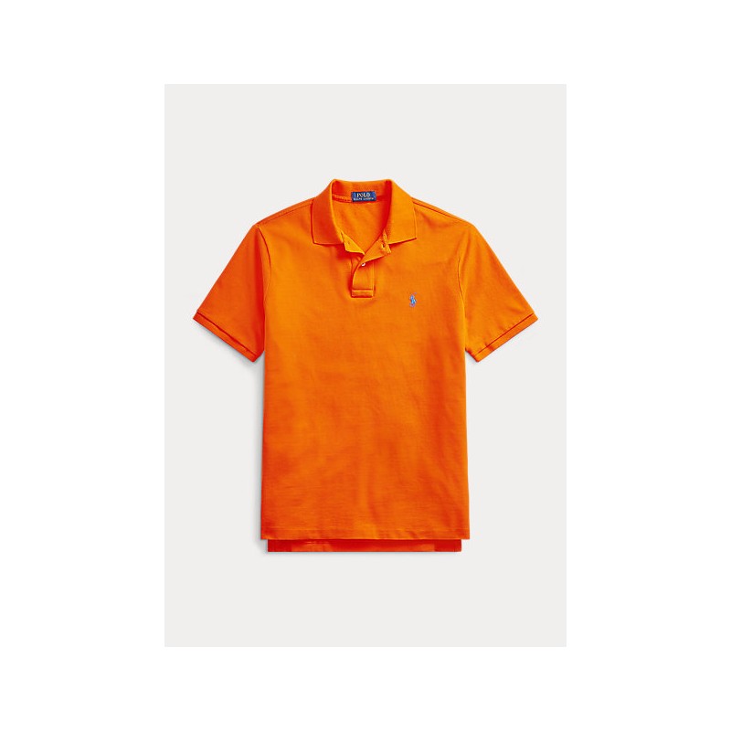 POLO RALPH LAUREN - Polo in Custom Slim  Fit - Sailing Orange