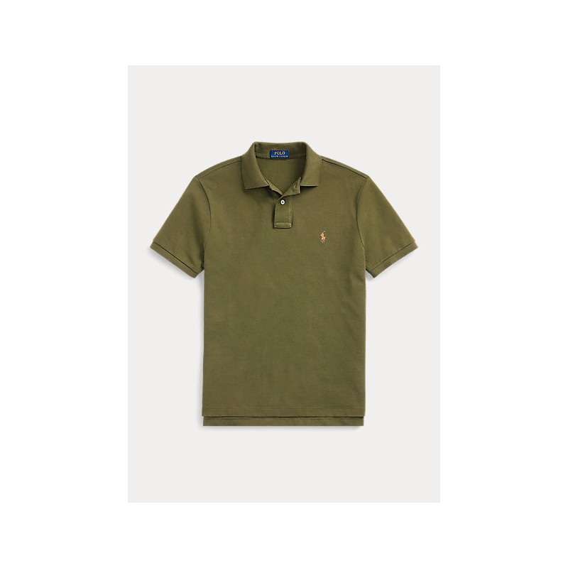 POLO RALPH LAUREN - Slim Fit Piquè Polo Shirt - Defender Green