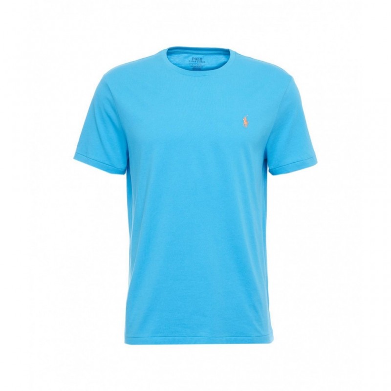 POLO RALPH LAUREN - Custom Slim Fit T-Shirt - Cove Blue