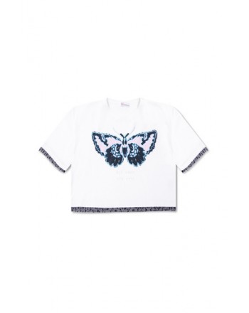 RED VALENTINO - Butterfly Printed T-Shirt - White