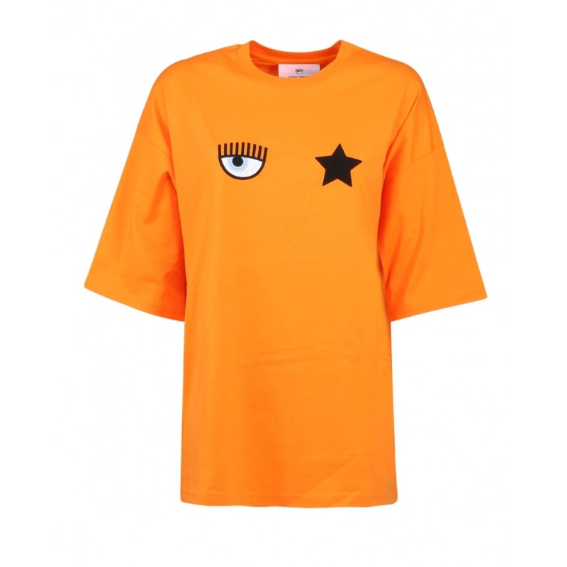 CHIARA FERRAGNI -  T-Shirt Oversize - Persimon