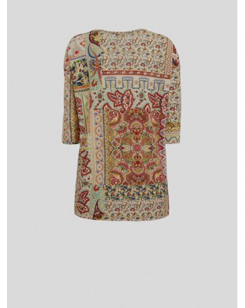 ETRO - Jersey T-Shirt with Patchwork Print - Fantasy