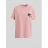 ETRO - T-Shirt con Pegaso e Borchie - Rosa