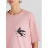 ETRO - T-Shirt with Pegasus and Studs - Pink